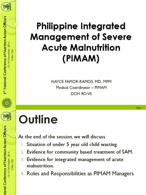 philippine integrated management of acute malnutrition doh|State of Acute Malnutrition.